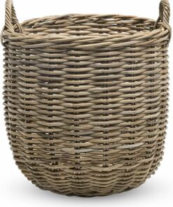 Handwoven Rattan Basket with Handles FU23
