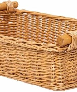 Wicker Tray Shallow Basket Organizing FU20