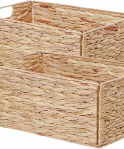 Set Of 2 Hand-Woven Storage Baskets FU13