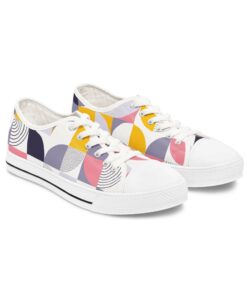 Geometric Pattern Low Top Sneakers FU37