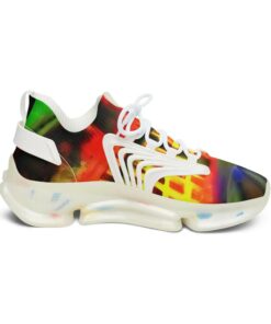 Neon Cityscape Mesh Sneakers FU22