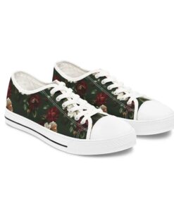 Retro Floral Low Top Sneakers FU29