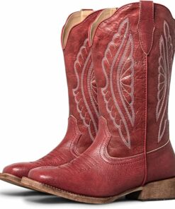Comfortable Wider Shaft Western Boots FU85