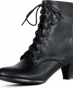 Vintage Victorian Leather Boots FU74